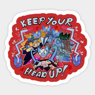 WHEN PAIN COMES ALONG, JSUT GO WITH THE FLOW! Sticker